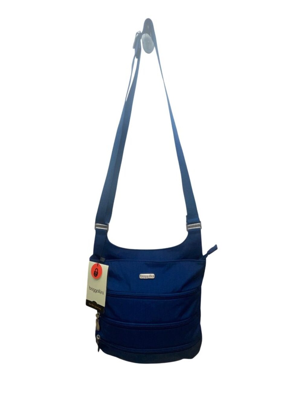 Baggallini Women’s Blue Nylon RFID-Blocking Adjustable Strap Crossbody Bag